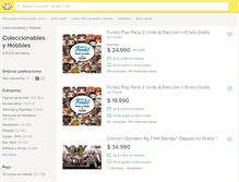 Tablet Screenshot of coleccionables.mercadolibre.cl