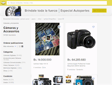 Tablet Screenshot of camaras.mercadolibre.com.ve